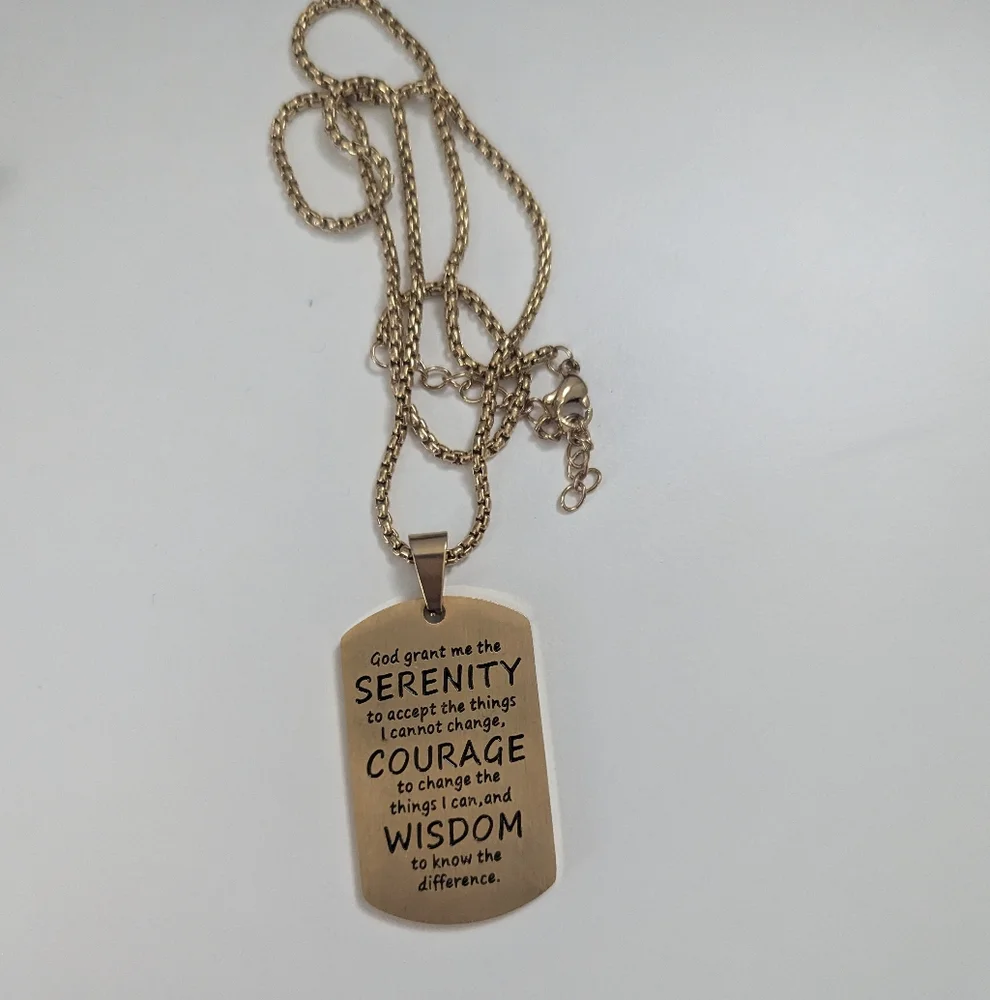 Stainless Steel Faith Necklace